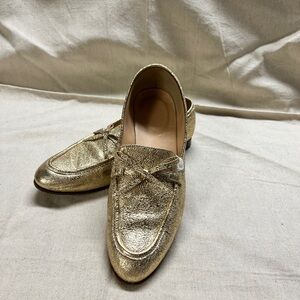 J. Crew Gold Loafers for Women